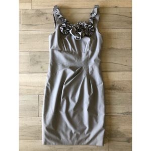 Antonio Melani Grey Pinstriped Dress